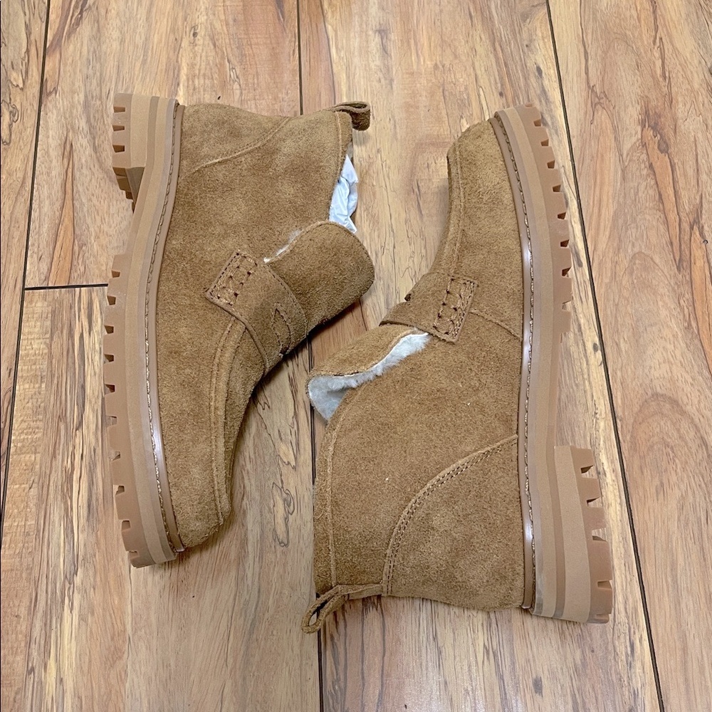 NIB Madewell The Ryder Ankle Boot in Warm Chestnut - Picture 7 of 10